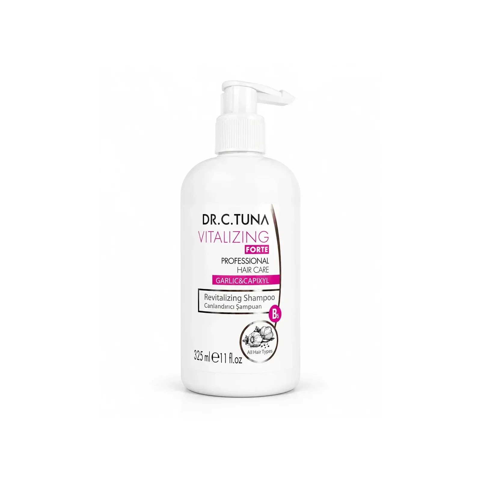 Dr. C. Tuna Vitalizing Garlic & Capixyl Koparak Dökülen Saçlar İçin Canlandırıcı Şampuan 325 ml