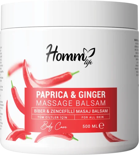 HOMM LIFE BİBER & ZENCEFİLLİ MASAJ BALSAM 500 ML