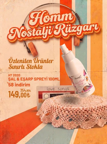 HOMM LIFE CLEAN ŞAL & EŞARP SPREYİ 100ML