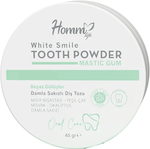 HOMM LIFE DAMLA SAKIZLI DİŞ TOZU 45GR
