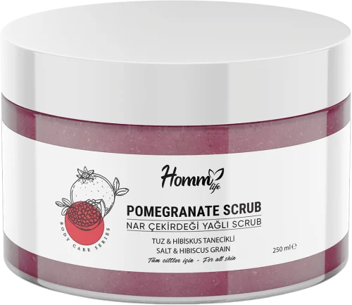 HOMM LIFE NAR ÇEKİRDEĞİ YAĞLI BİTKİ TANECİKLİ SCRUB 250 ML
