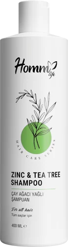 HOMM LIFE ÇİNKO & ÇAY AĞACI ŞAMPUAN 400 ML