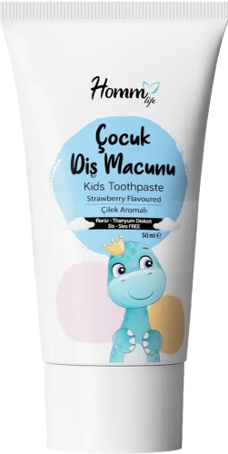 HOMM LIFE ÇOCUK DİŞ MACUNU ÇİLEK AROMALI 50 ML