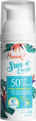HOMM LIFE ÇOK YÜKSEK KORUMALI YÜZ İÇİN GÜNEŞ KREMİ 50ML