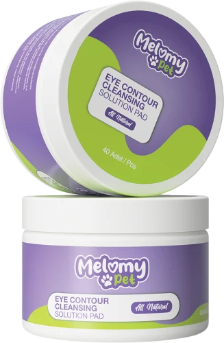 MELOMY PET GÖZ ÇEVRESİ TEMİZLEME SOLÜSYONU 40 ADET + 25 ML