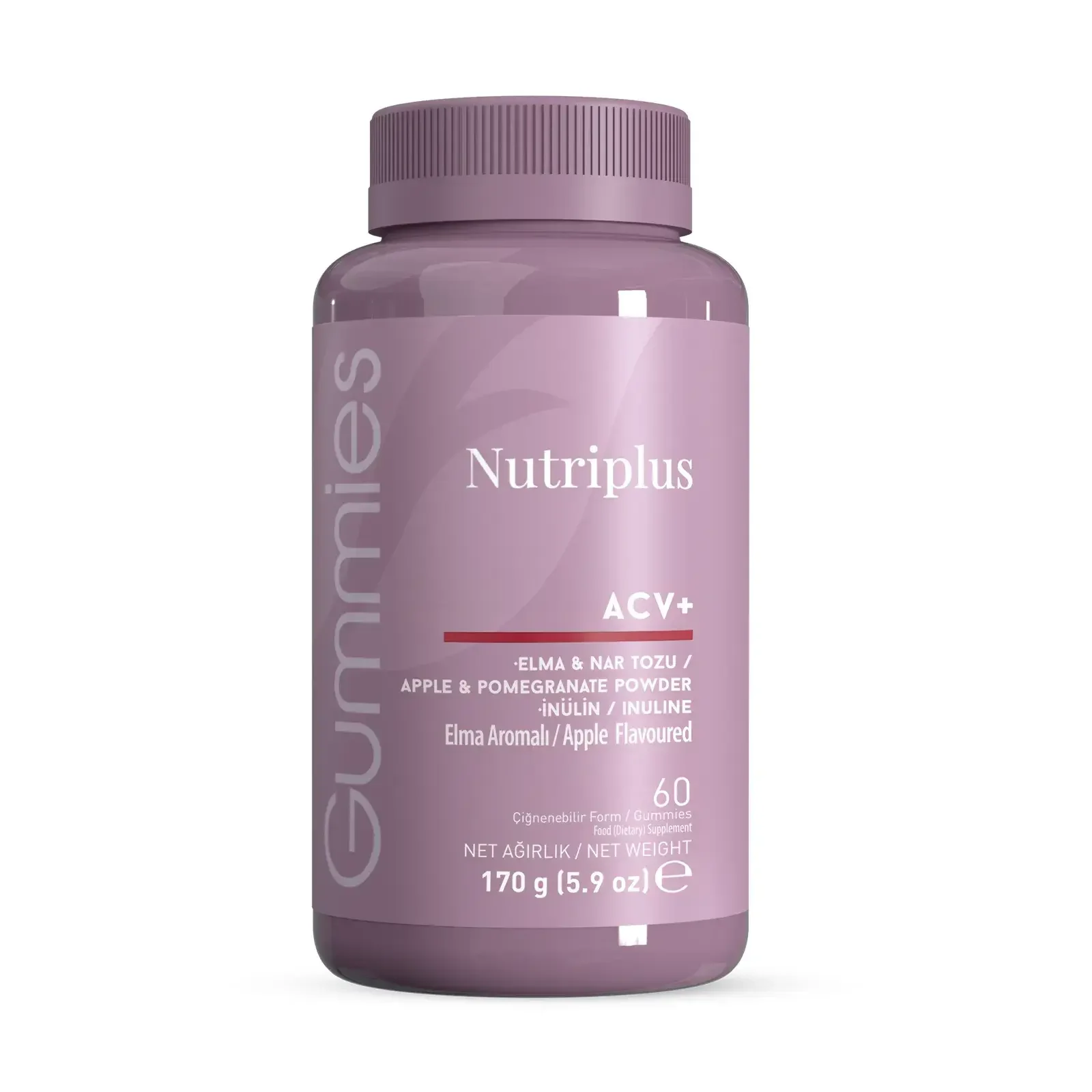 Nutriplus Elma Sirkesi Aromalı Gummy 60 Adet
