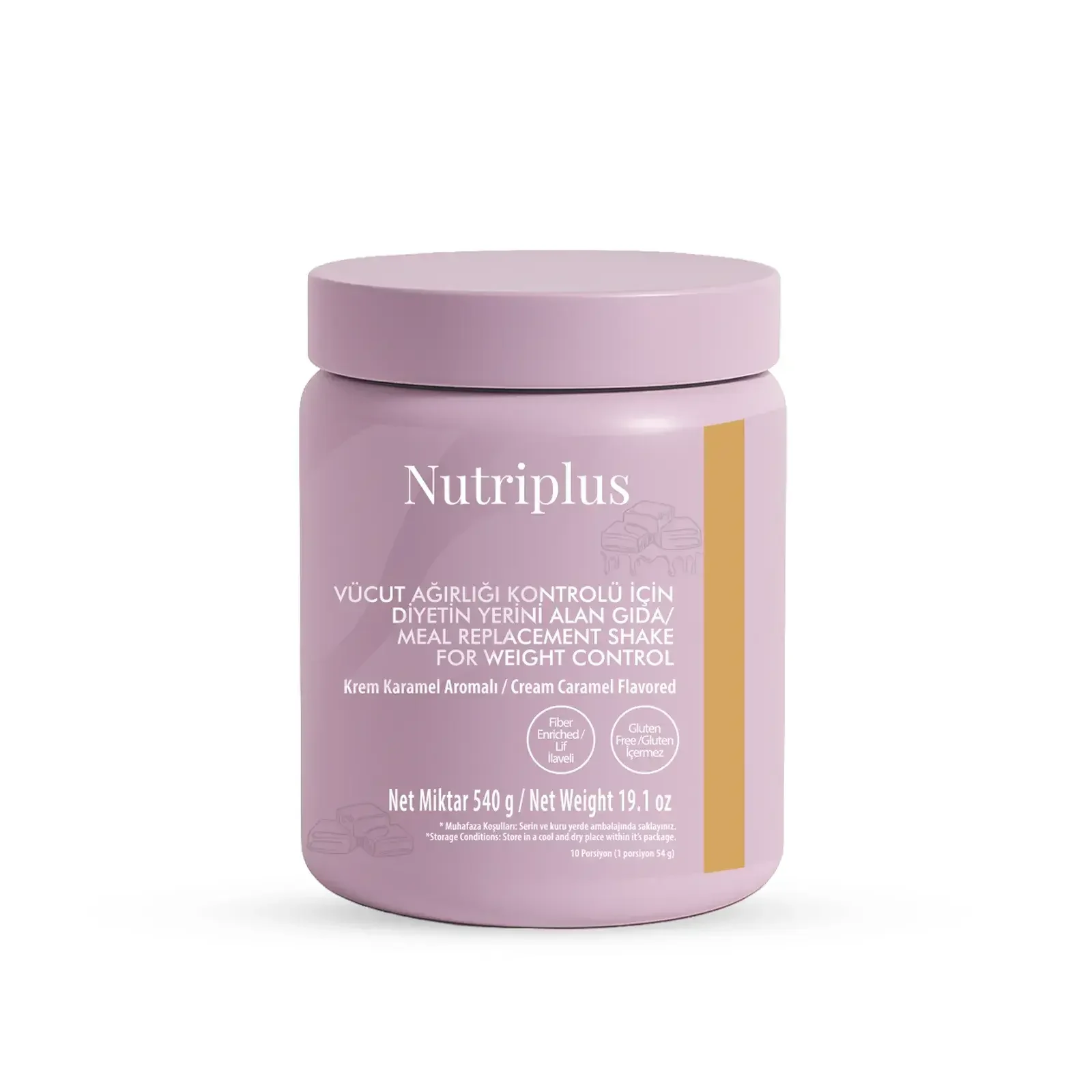 Nutriplus Krem Karamel Aromalı Kilo Verme Amaçlı Enerjisi Kısıtlanmış Gıda - 540 gr