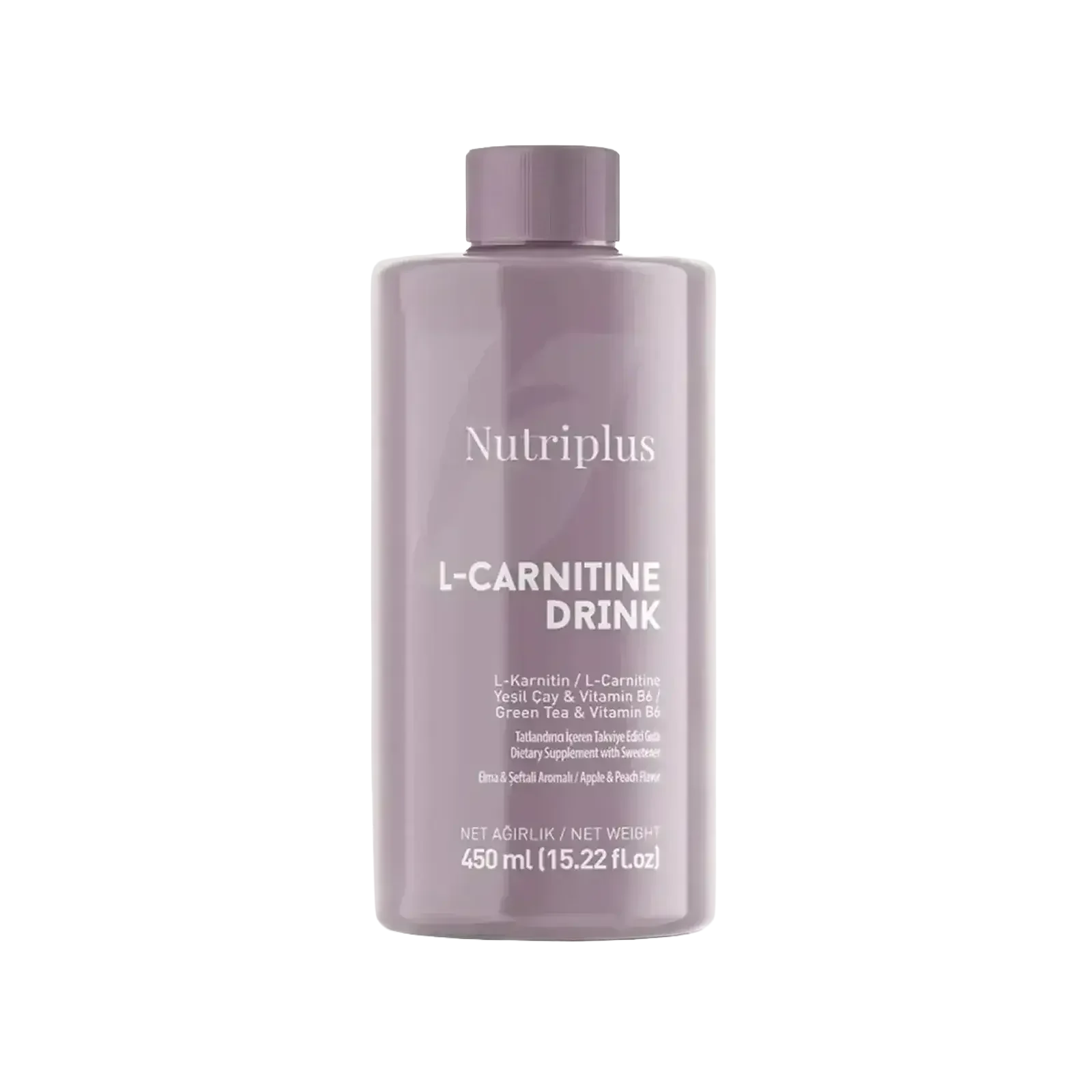 Nutriplus L-Karnitin Elma & Şeftali Aromalı Takviye Edici Gıda 450 ml