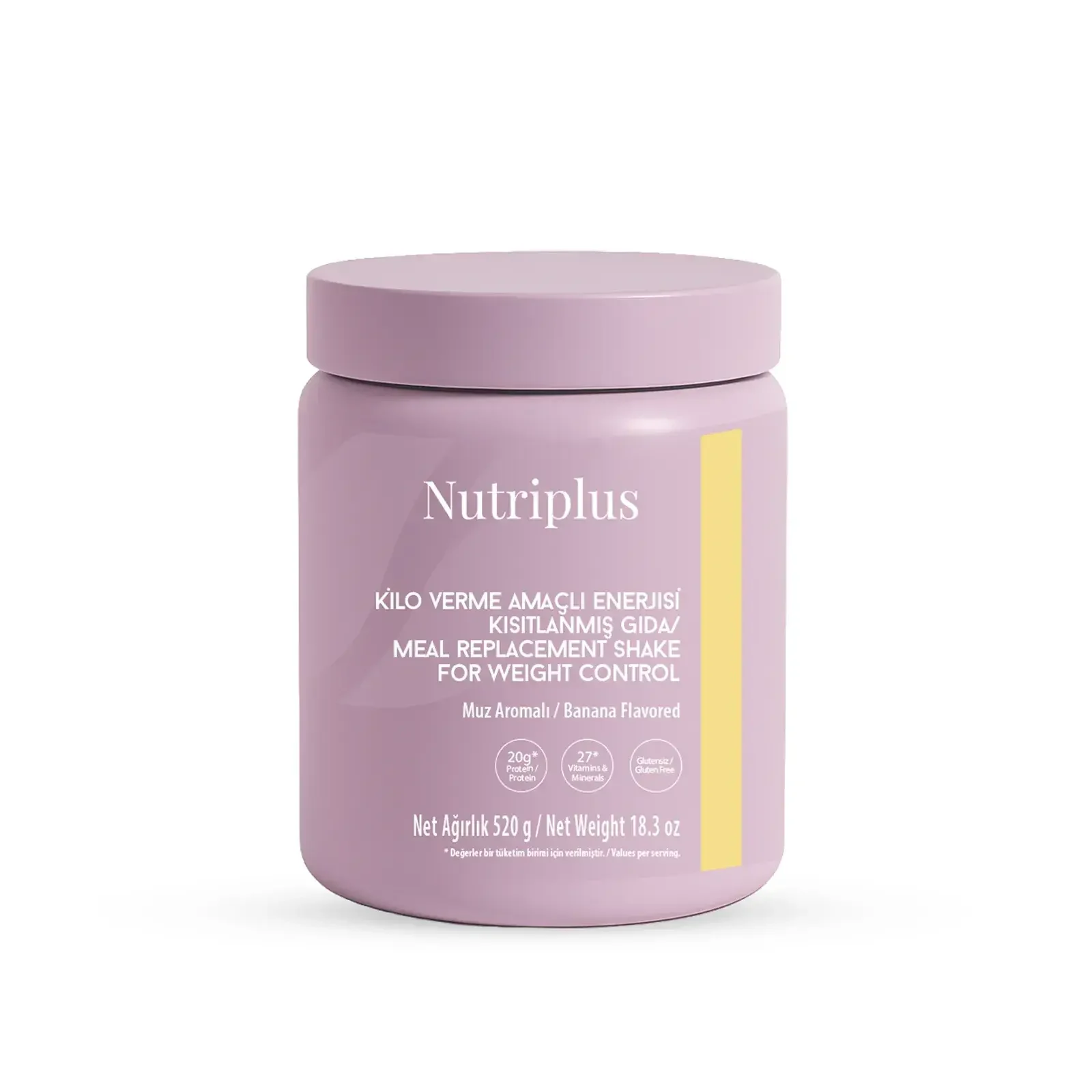 Nutriplus Muz Aromalı Kilo Verme Amaçlı Enerjisi Kısıtlanmış Gıda - 520 gr