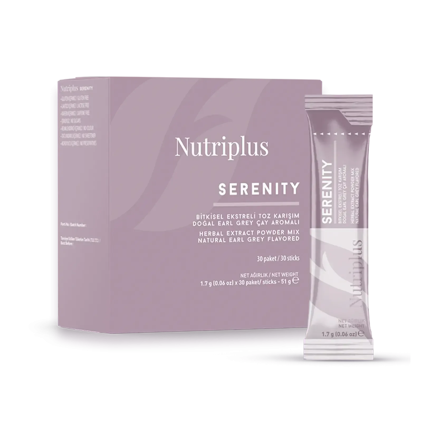 Nutriplus Serenity Earl Grey Doğal Çay 30 Adet