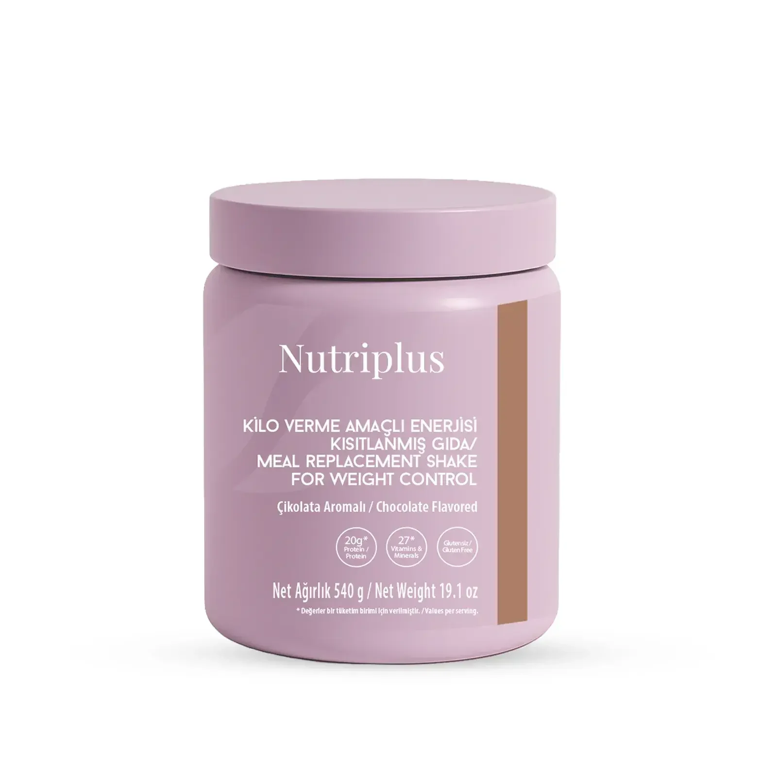 vNutriplus Çikolata Aromalı Kilo Verme Amaçlı Enerjisi Kısıtlanmış Gıda - 540 gr
