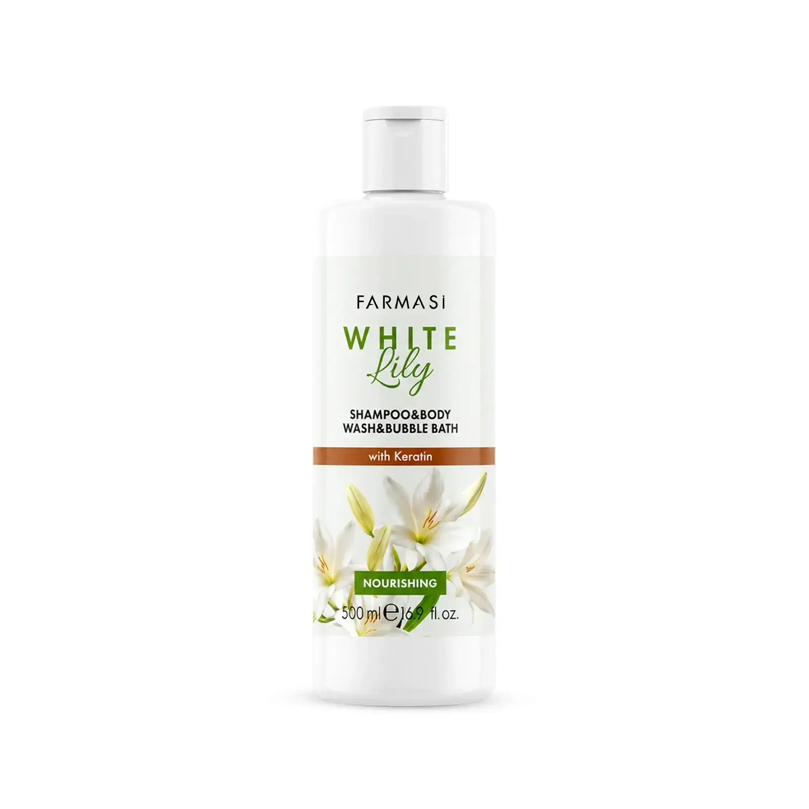 White Lily Shampoo & Body Wash & Bubble Bath 500ml