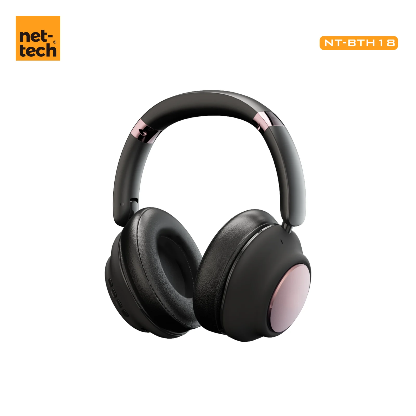 Nettech NT-BTH18 Kulak Üstü Kulak Üstü Kulaklık (Siyah) NT-106759