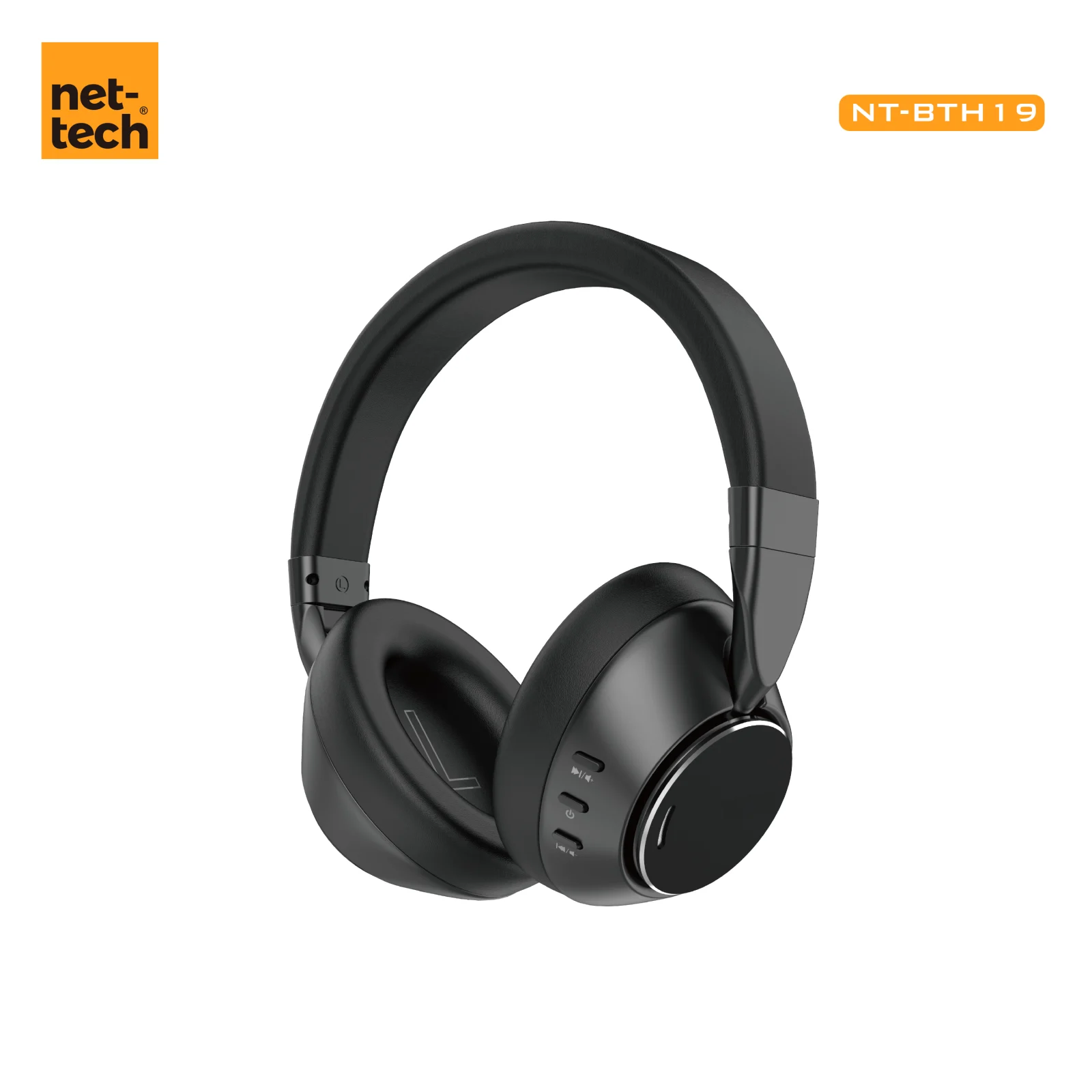 Nettech NT-BTH19 Kulak Üstü Kulak Üstü Kulaklık (Siyah) NT-106760