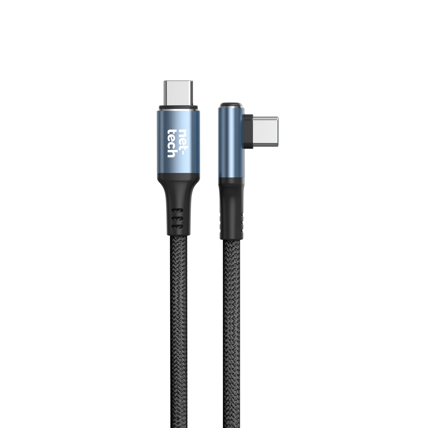 Nettech NT-DC38 60W Plastik 100 Cm Type-C To Type-C Şarj ve Data Kablosu (Siyah) NT-108307