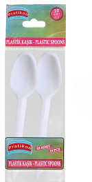 Pratikon Plastik Kaşık Standart 10' lu