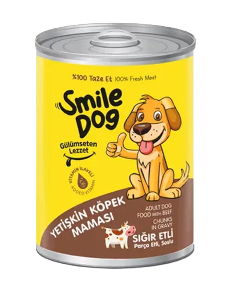 Smile Dog Yetişkin Köpek Sığır Konserve Köpek Maması 400 g