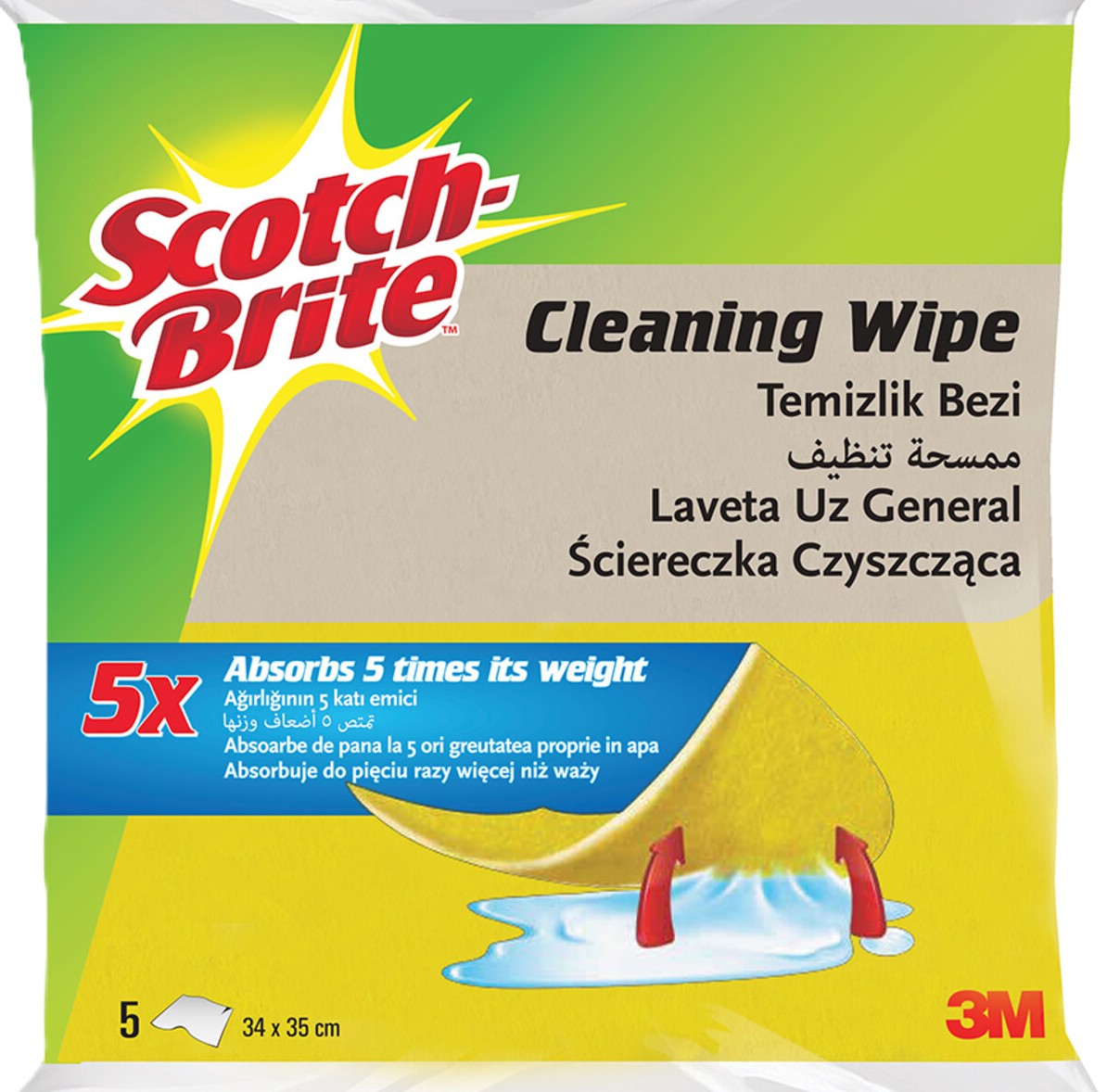 Scotch Brite Temizli Bezi 5' li