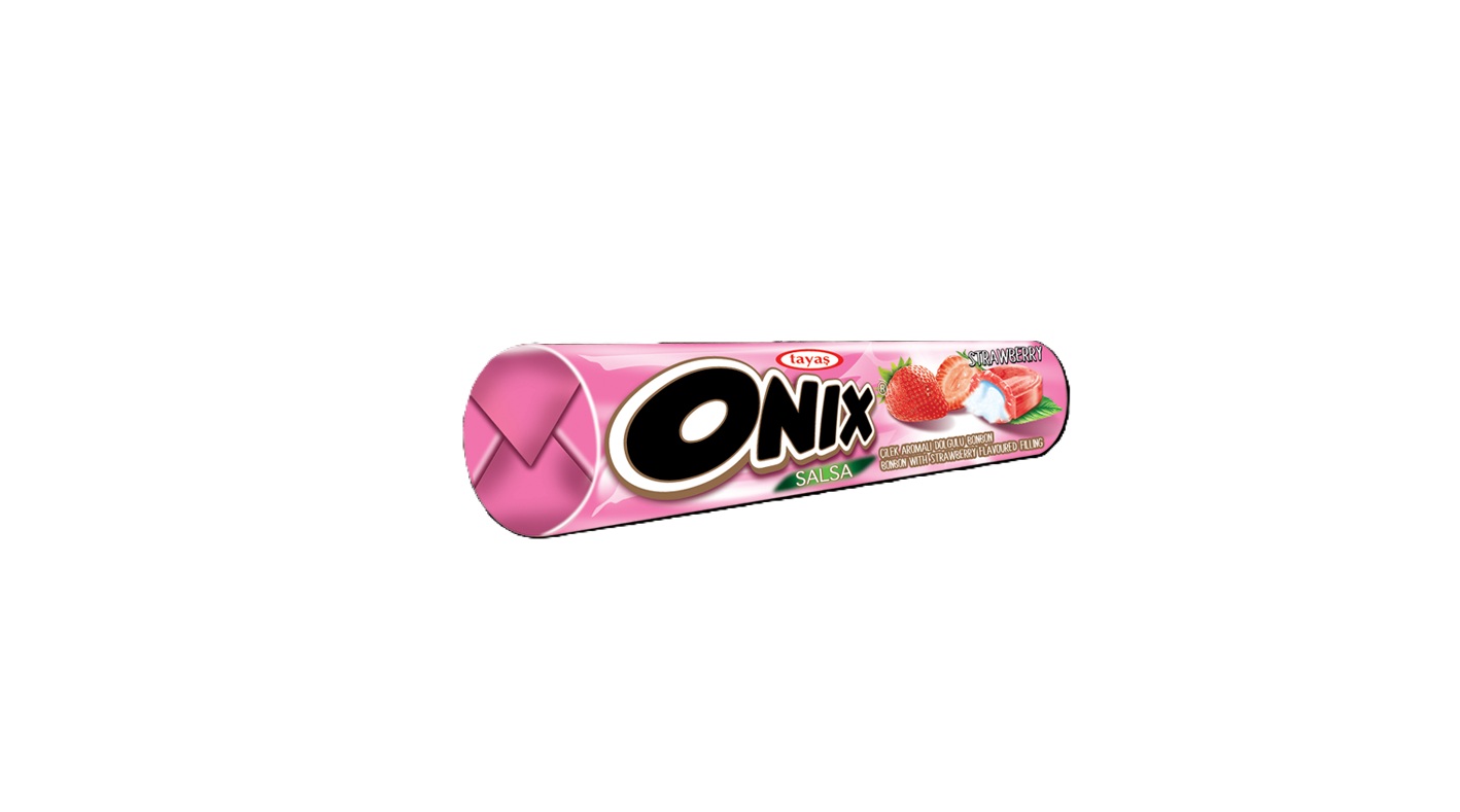 Onix Çilek Aromalı Dolgulu Sert Şeker 22,4 g