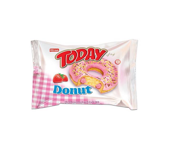 Today Donut Kek Çilekli 35 g