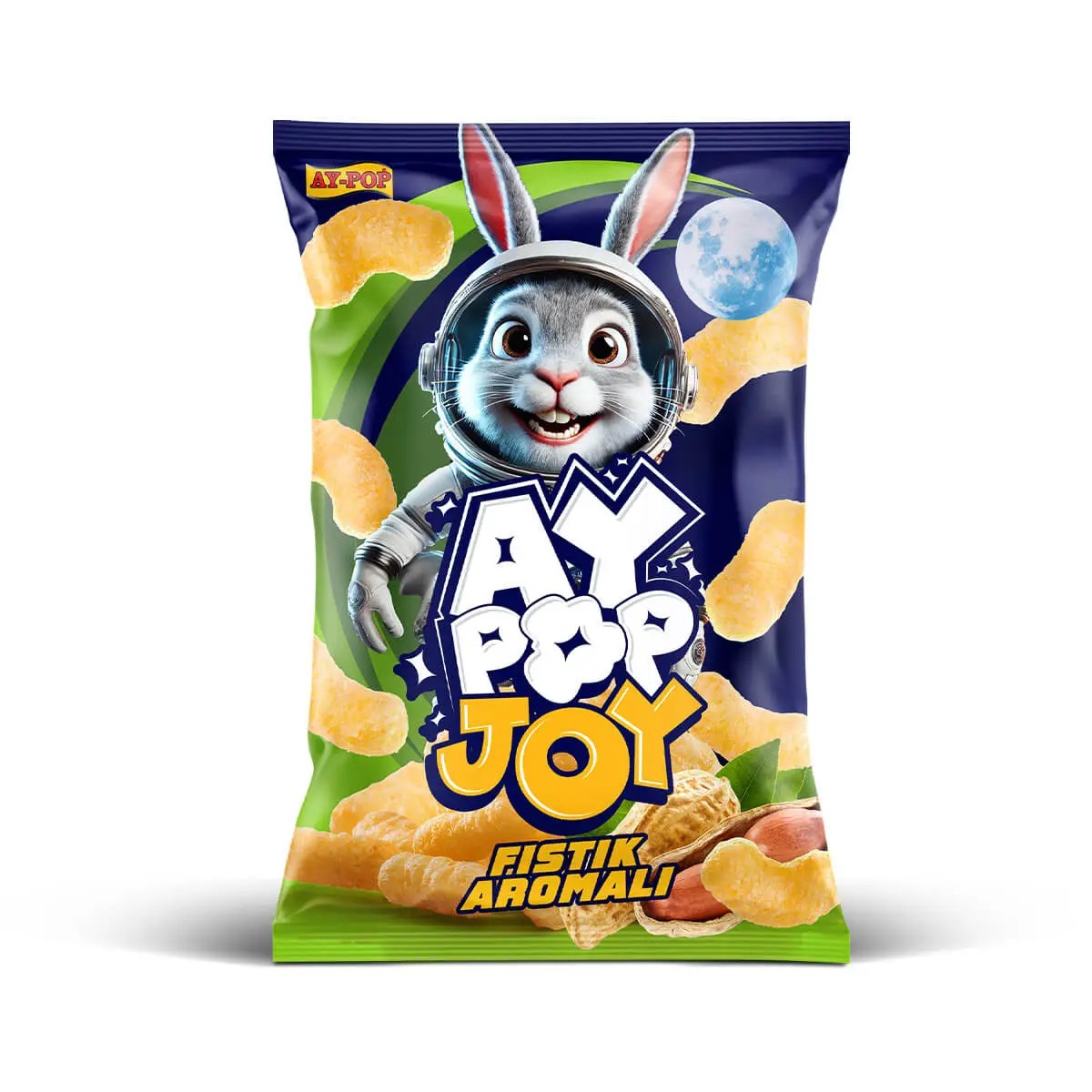Ay-Pop Joy Fıstık Aromalı Mısır Cipsi 60 g