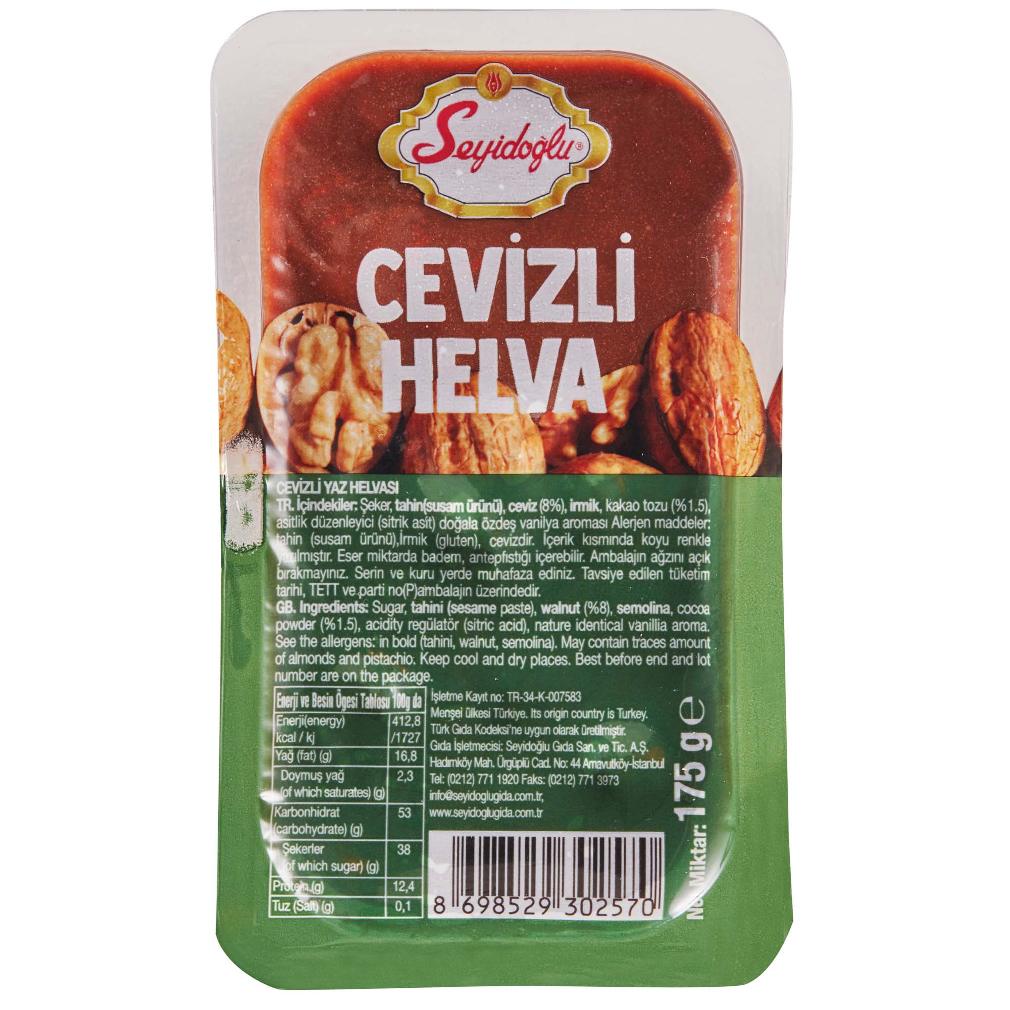 Seyidoğlu Cevizli Yaz Helvası 175 g
