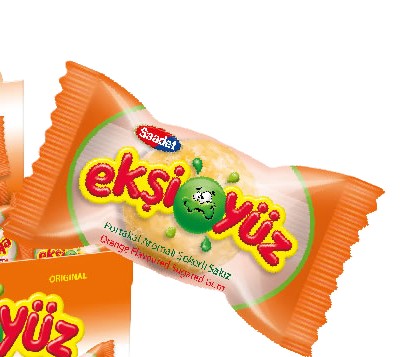 Ekşiyüz Portakal Aromalı Şekerli Sakız