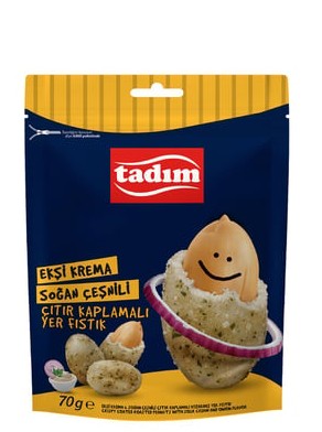 Tadım Ekşi Krema, Soğan Çeşnili, Çıtır Kaplamalı Yer Fıstığı 70 g