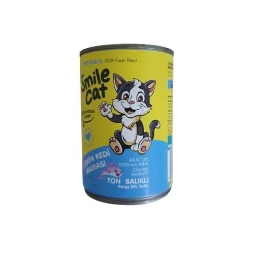 Smile Cat Yetişkin Kedi Maması Ton Balıklı Konserve 400 g