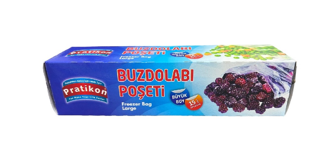 Pratikon Buzdolabı Poşeti Büyük Boy 15'li