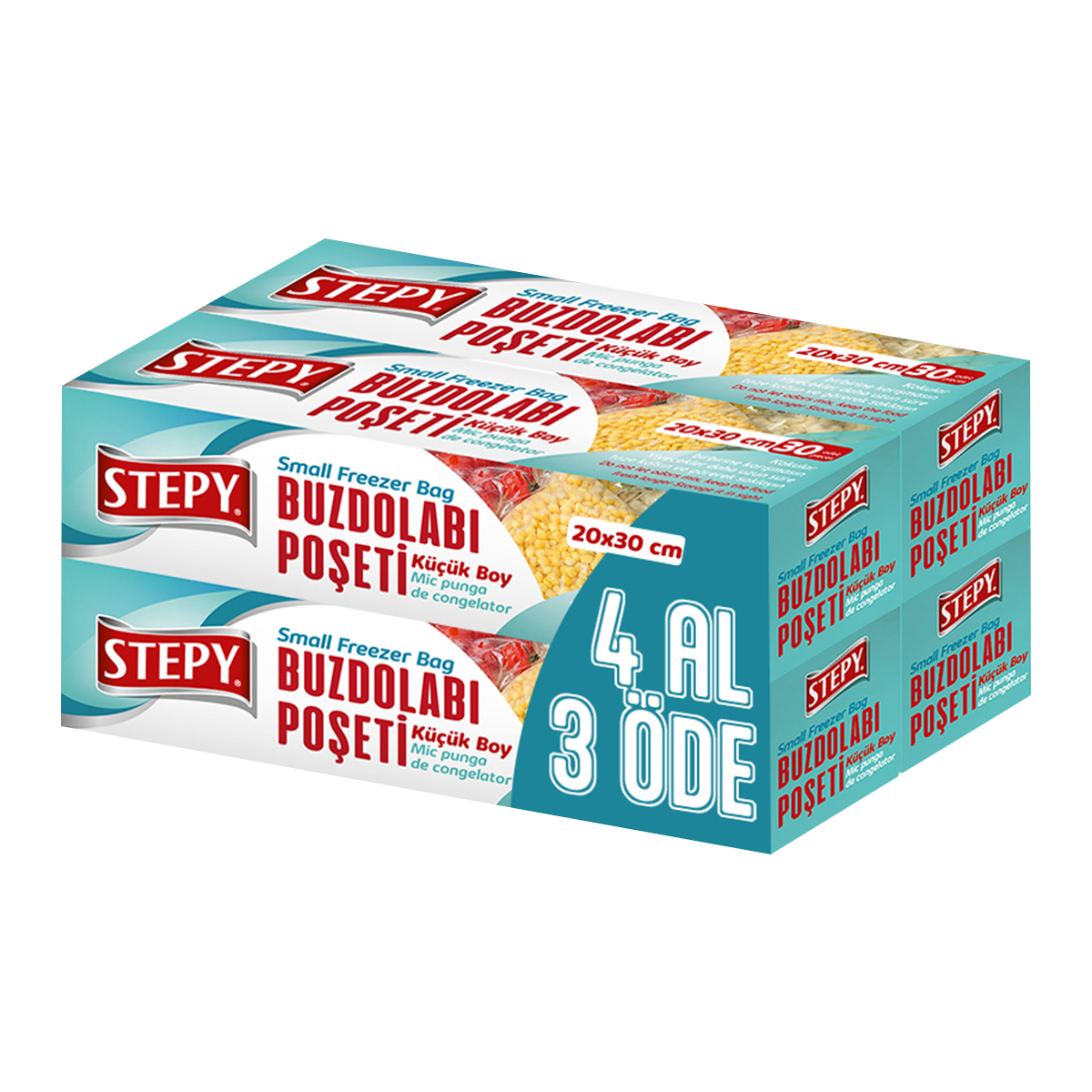 Stepy Buzdolabı Poşeti Küçük 4 Al 3 Öde