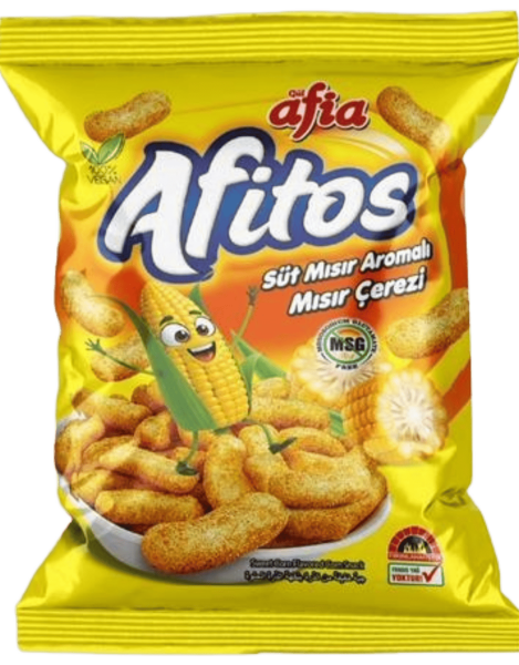 Afia Afitos Süt Mısır Aromalı Mısır Çerezi 50 g