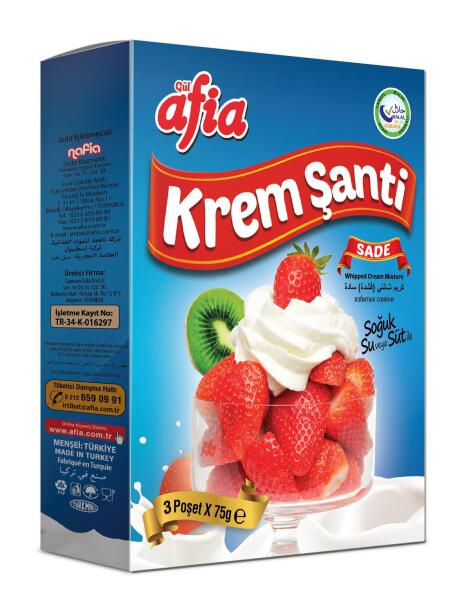 AFİA KREM ŞANTİ SADE 3X75 G