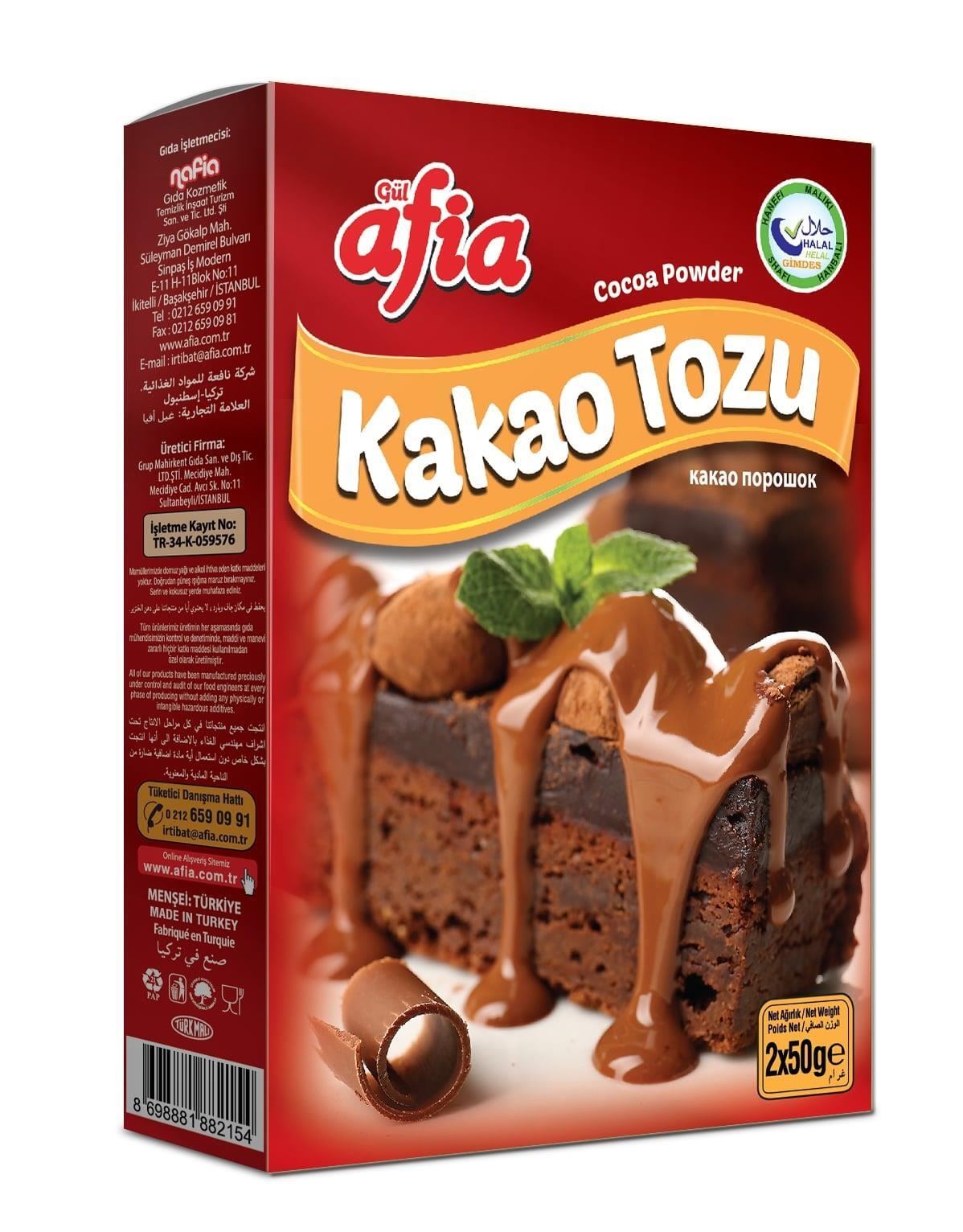 Afia Kakao Tozu 2x50 g