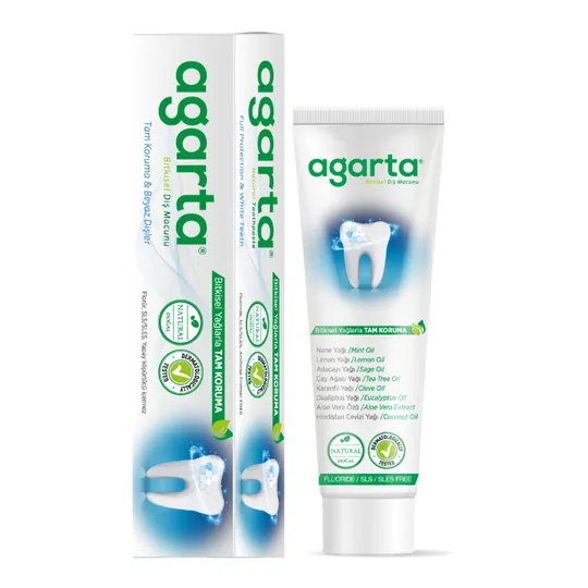 Agarta Doğal Bitki Özlü Florürsüz Diş Macunu 100 mL