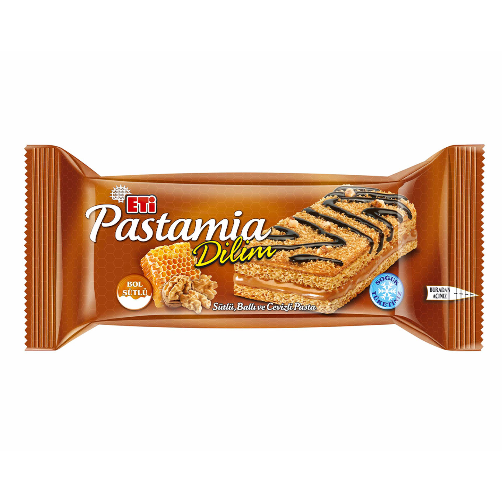 Eti Pastamia Sütlü Ballı Ve Cevizli Dilim Pasta 27.5 g