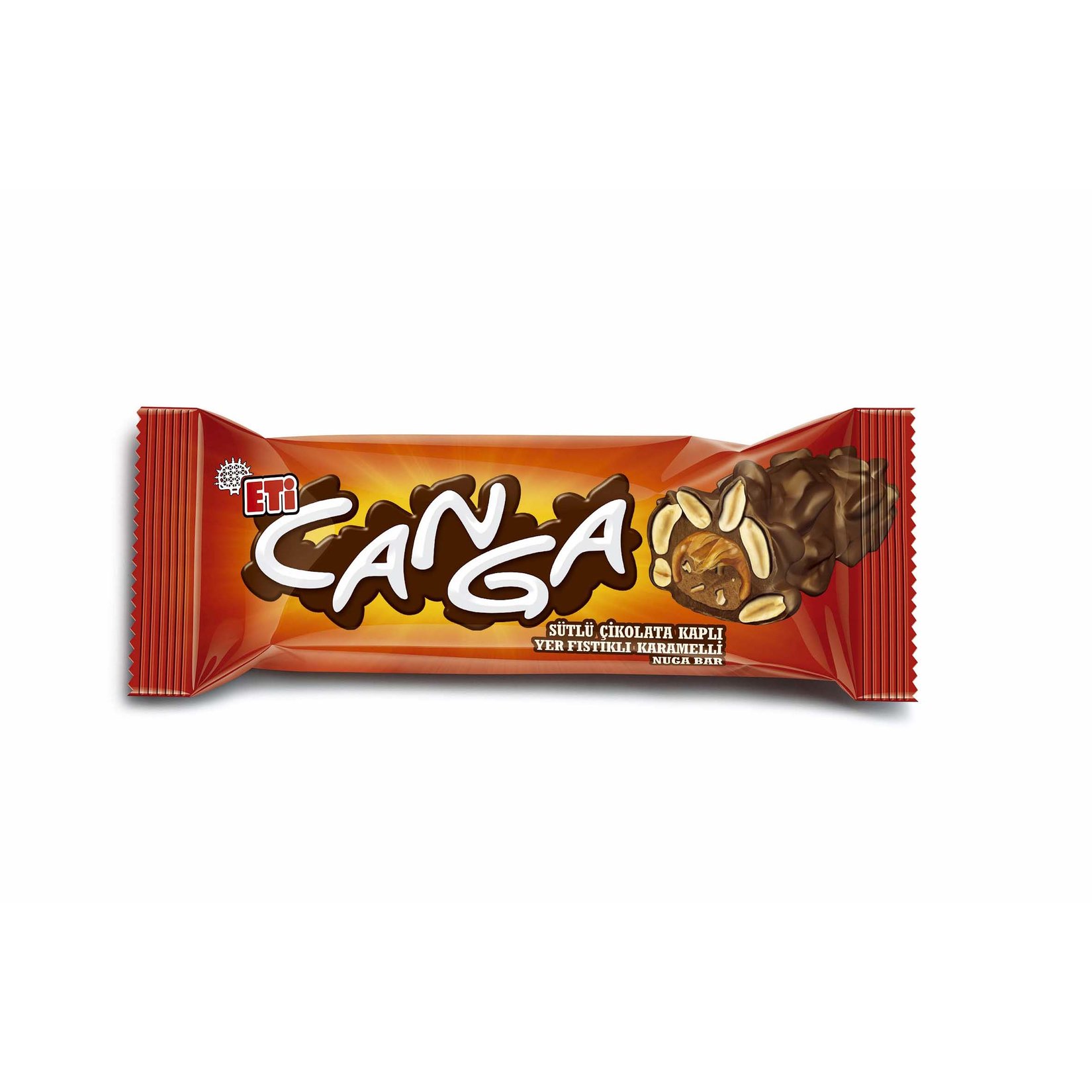 Eti Canga Yer Fıstıklı Karamelli Nuga Bar 45 g