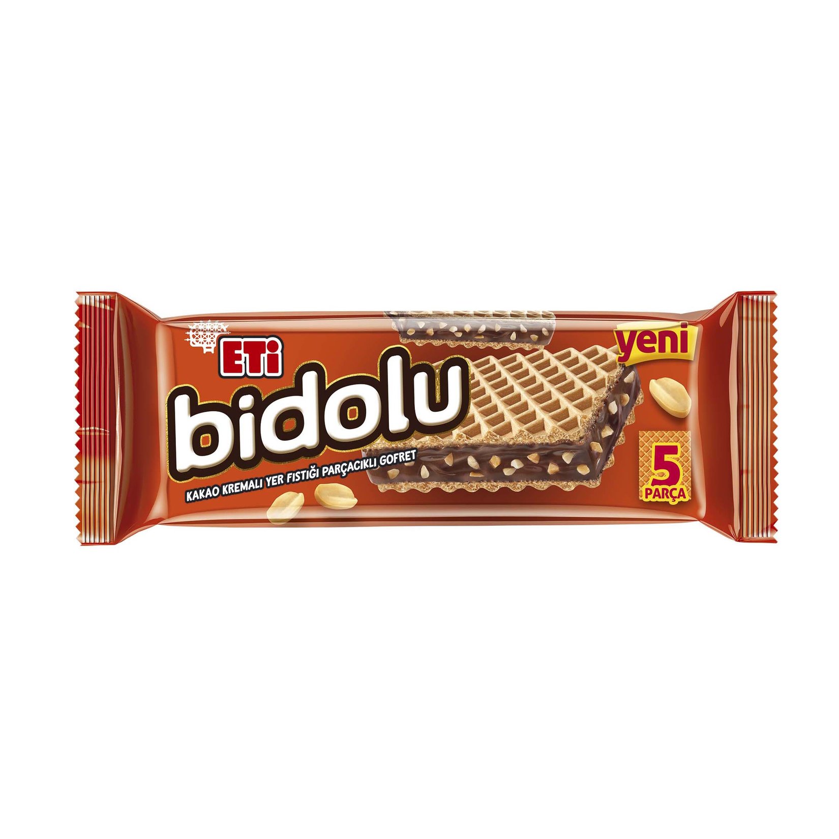Eti Bidolu Kakao Kremalı Yer Fıstığı Parçacıklı Gofret 81 g