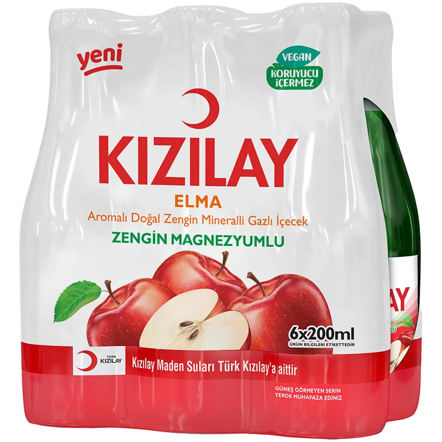 Kızılay Maden Suyu Elma 6X200 mL