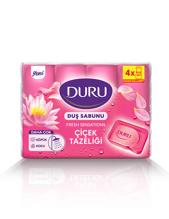Duru Fresh Sensatıons Çiçek Tazeliği Duş Sabunu 4X150 g