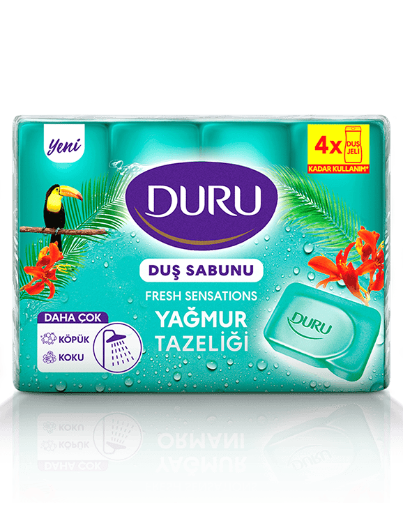 Duru Fresh Duş Sabunu Yağmur Tazeliği 4X150 g