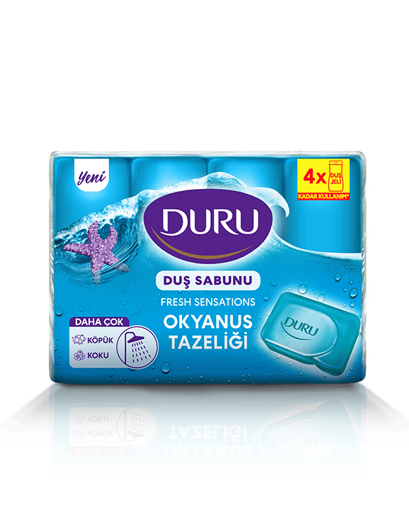 Duru Fresh Sensatıons Okyanus Tazeliği Duş Sabunu 4X150 g
