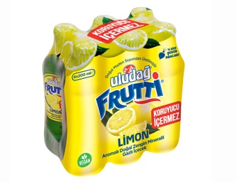 Uludağ Frutti Limon Aromalı Maden Suyu 6X200 mL