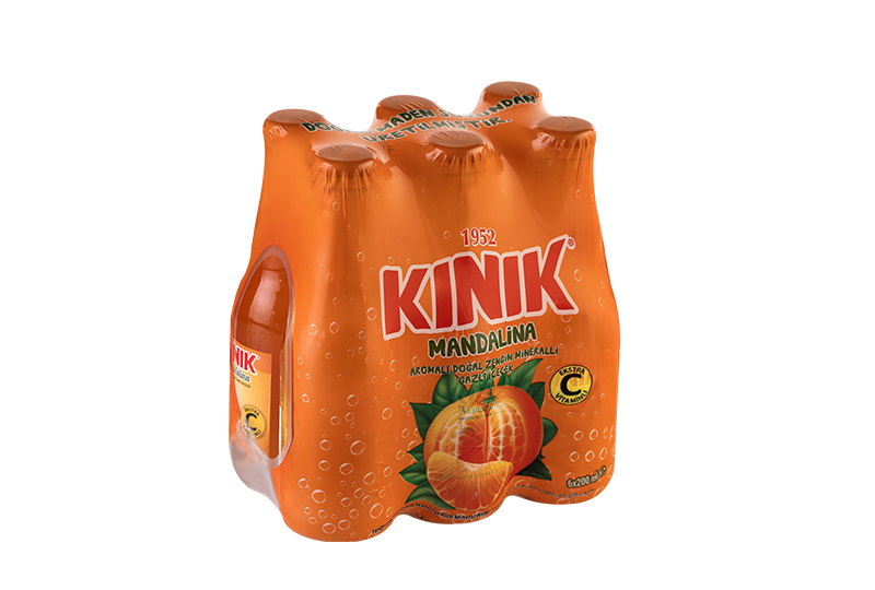Kınık Mandalina Aromalı Maden Suyu  6X200 mL