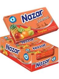 Nazar İstanbul Tropical Aromalı Şekersiz Sakız 27 g