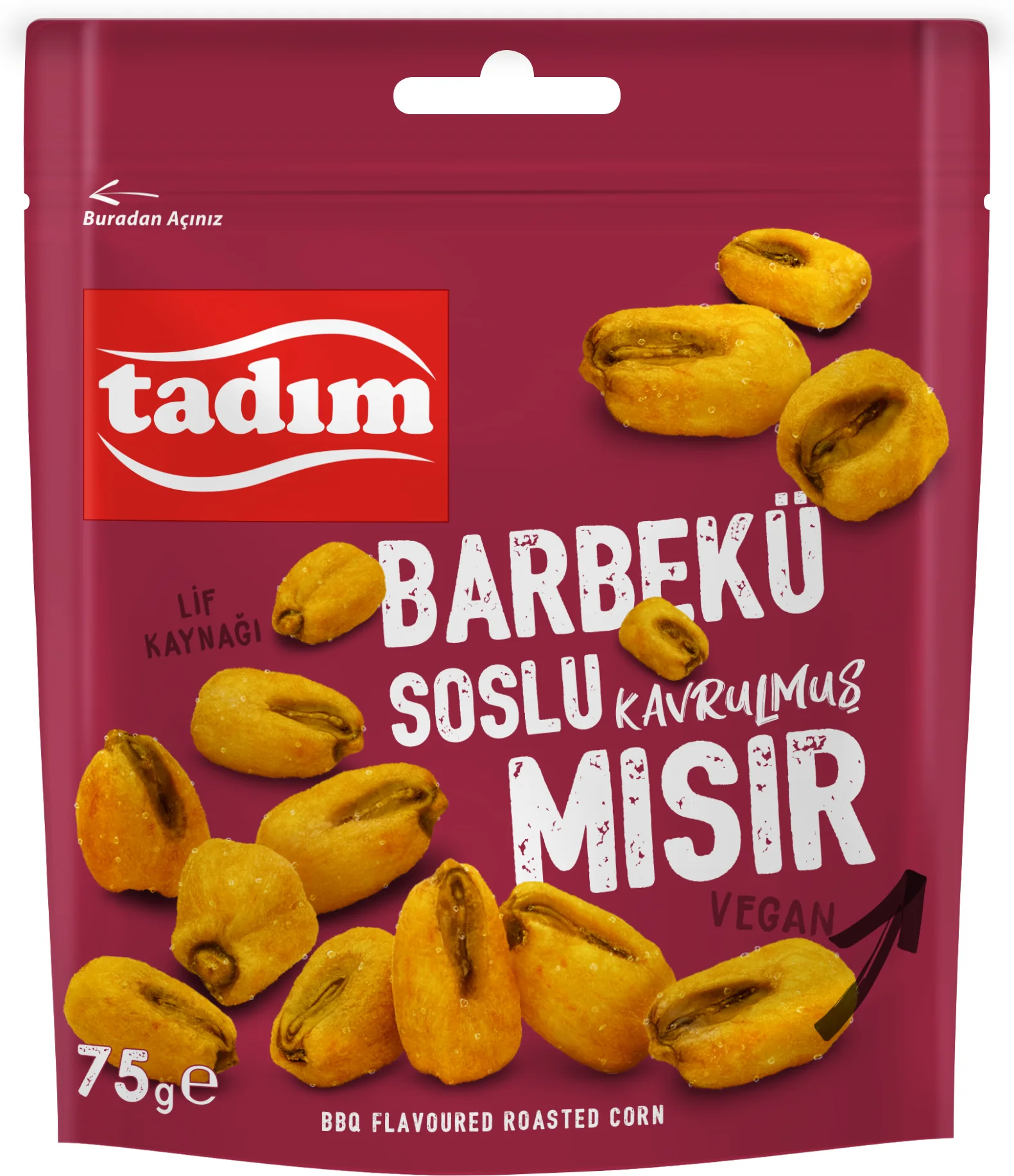 Tadım Kavrulmuş Barbekü Soslu Mısır 75 g