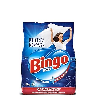 Bingo Matik Ultra Beyaz Toz Deterjan 4 kg