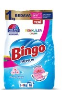 Bingo Premium Toz Çamaşır Deterjanı Renkli 7+1 kg
