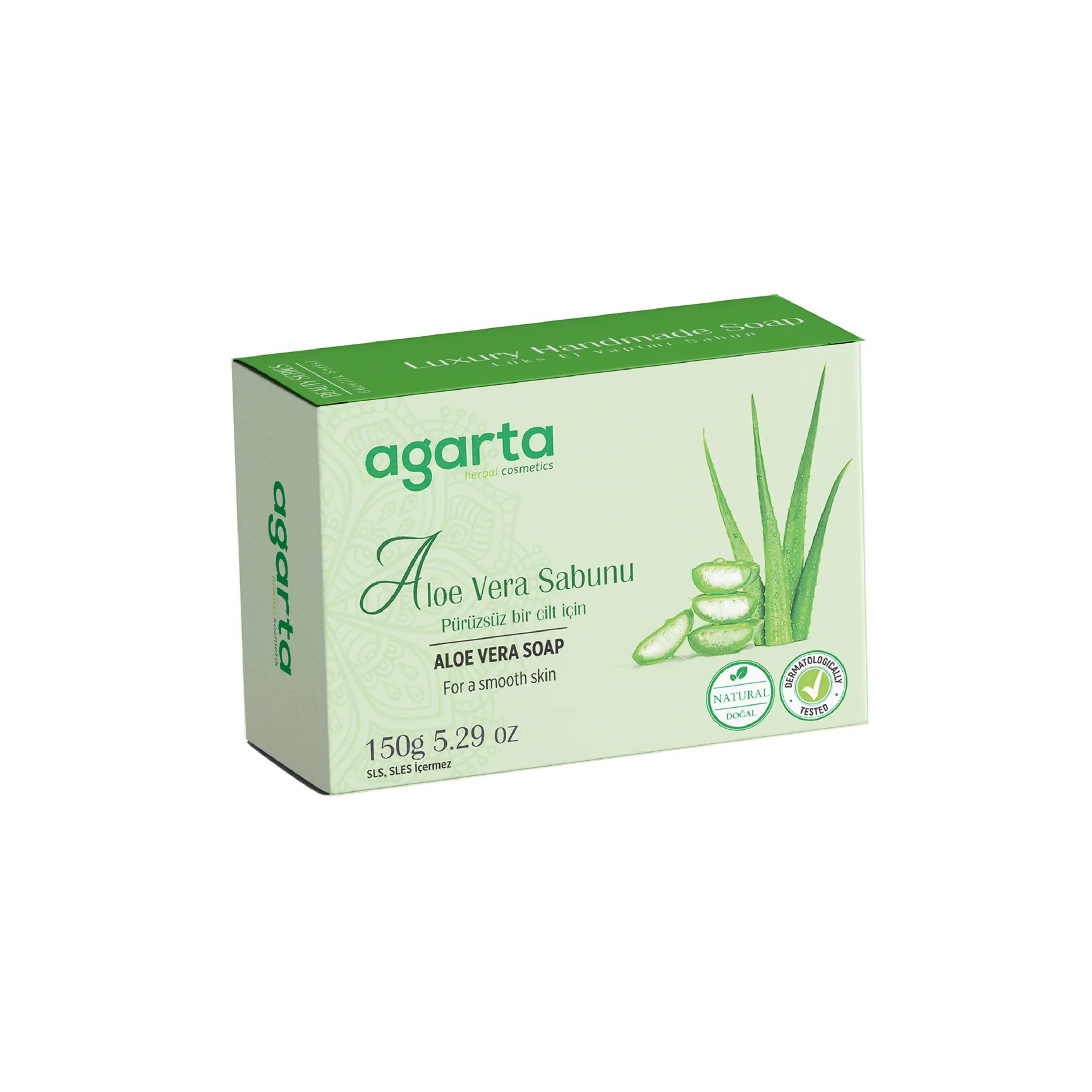 Agarta Doğal El Yapımı Aloe Vera Sabunu 150 g