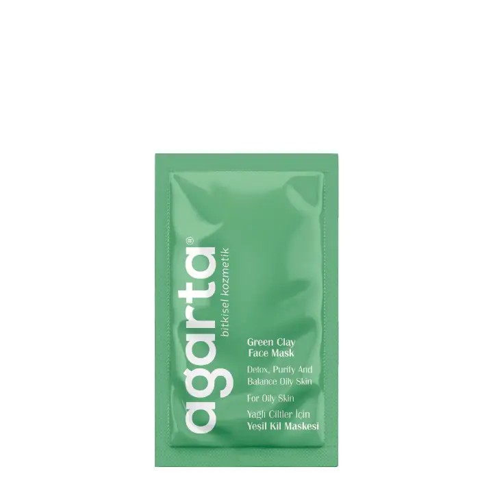 Agarta Yağlı Ciltler Için Yeşil Kil Maskesi 10 mL